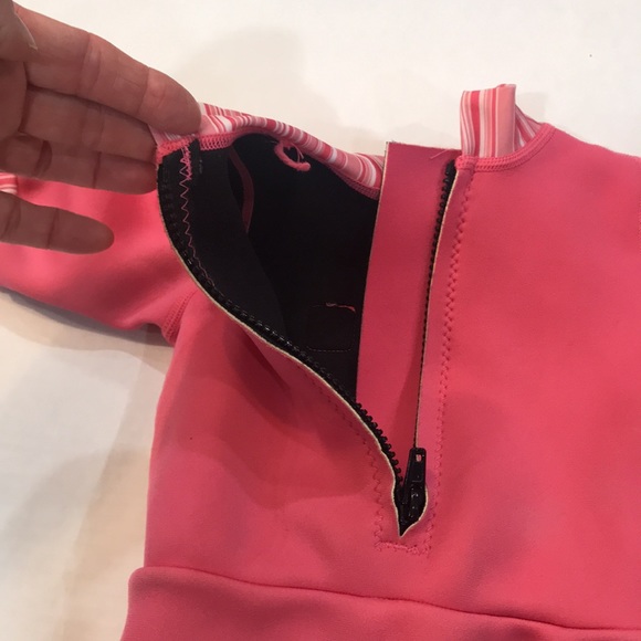 Girls Splash About Wet suit in pink. UPF 50+ sun protection. Size XL - Picture 3 of 9